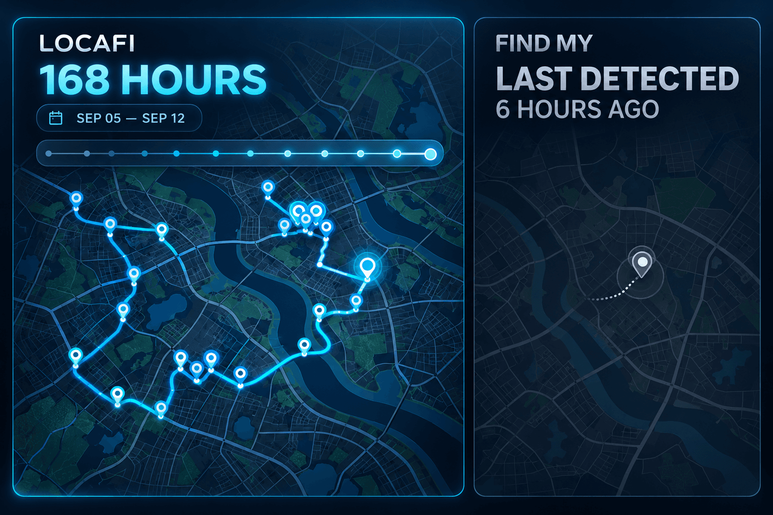 Illustration comparing available location information